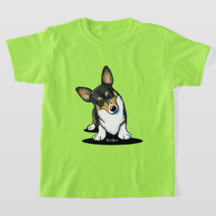 T-shirt KiniArt Tri Curieux Corgi