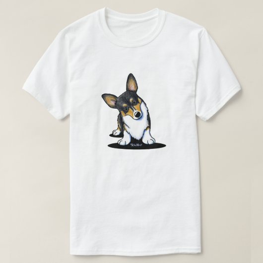 T-shirt KiniArt Tri Curious Corgi (Design devant)