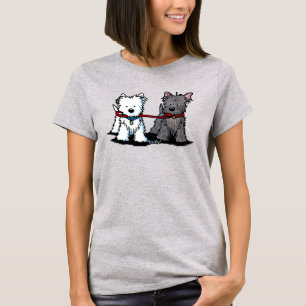 T-shirt KiniArt Walking Terriers