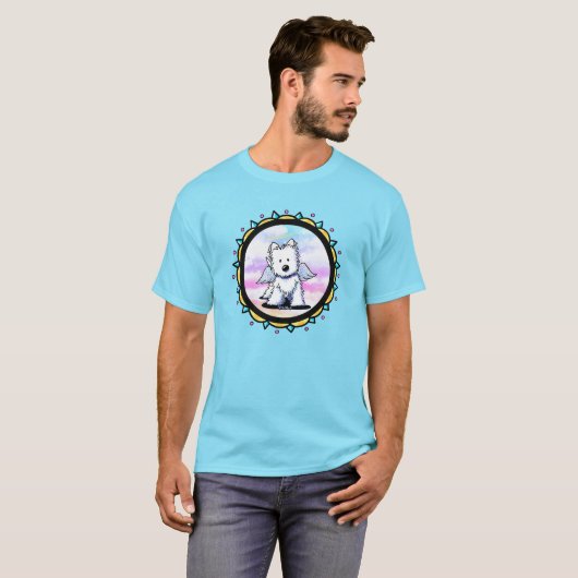 T-shirt KiniArt Westie Angel (Devant entier)