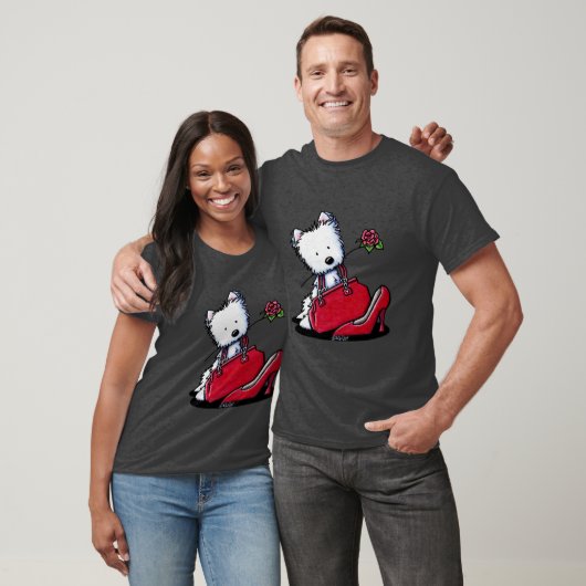 T-shirt KiniArt Westie Bits O'Heaven (Unisexe)