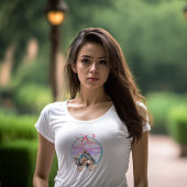 T-shirt KiniArt Yorkie Coquette Design