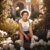 T-shirt KiniArt Yorkie Coquette Design