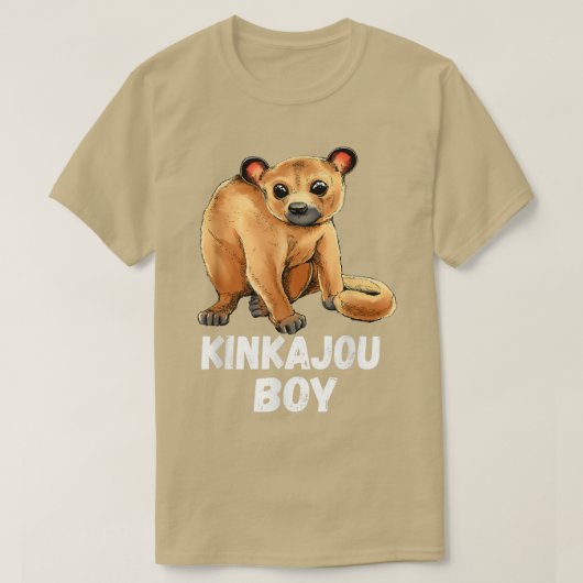 T-shirt Kinkajou Boy Night Walker Mammal Night Ape Man Hon (Design devant)