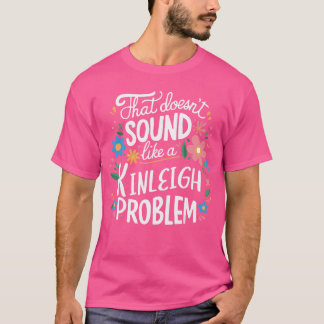 T-shirt Kinleigh Personnalisé Mignon Filles Kinleigh Nom f