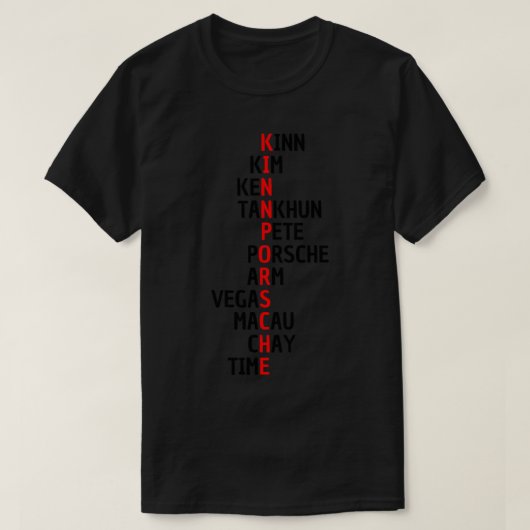 T-shirt Kinnporsche Sticker De Pot De Série (Design devant)