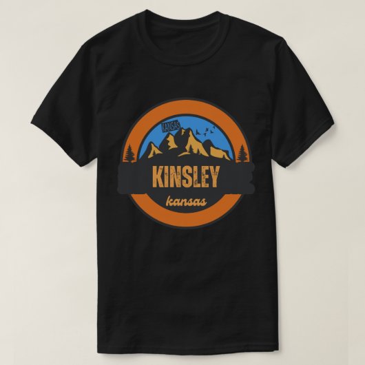 T-shirt Kinsley, Kansas (Design devant)