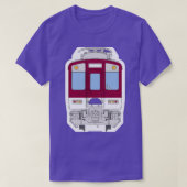 T-shirt Kintetsu Japon train électrique dessin avant (Design devant)