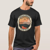 T-shirt Kinzua Bridge State Park Pennsylvania Retro Badge (Devant)