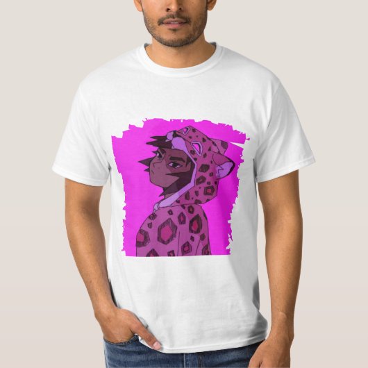 T-shirt Kipo jaguar art rétro (Devant)