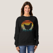 T-shirt kippenretro Sunset Farmer (Voorkant volledig)