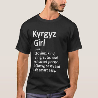 T-shirt Kirghize Fille Kirghizistan Funny Pays Accueil Rac