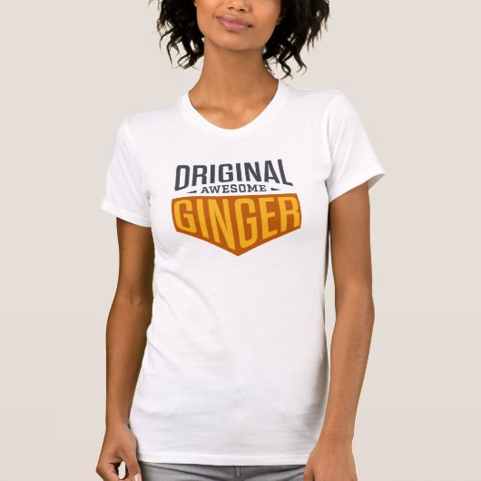 T-shirt Kiss A Ginger Day - Original Ginger génial (Devant)