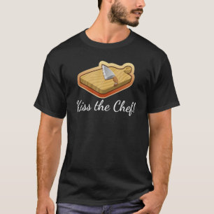 T-shirt Kiss Le Chef Cuisinier Cuisinière Cuisine Couteau