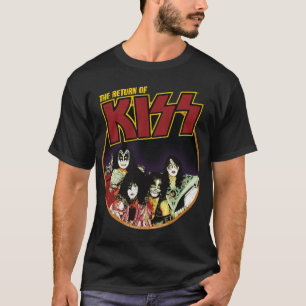 T-shirt KISS Le Retour de KISS 1979 Fer à l'air classique