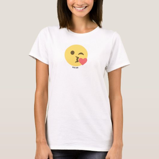 T-SHIRT KISS ME EMOJI (Devant)