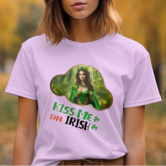 T-shirt Kiss Me, I am Irish - Carnaval de Cloverleaf