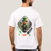 T-shirt Kiss Me, I am Irish - Green Glow Dance Party (Dos)