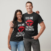 T-shirt Kiss Me I M Entièrement Vacciné Lips Shamrock St P (Unisexe)