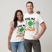 T-shirt Kiss Me I'm A Ginger Redhead Irish St. Patrick's D (Unisexe)