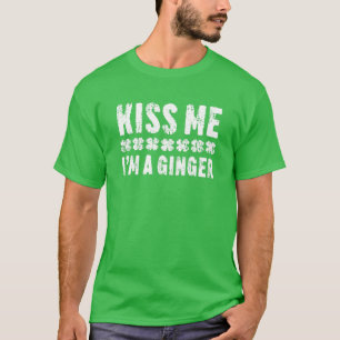 T-shirt Kiss Me I'm A Ginger St. Patrick's Day
