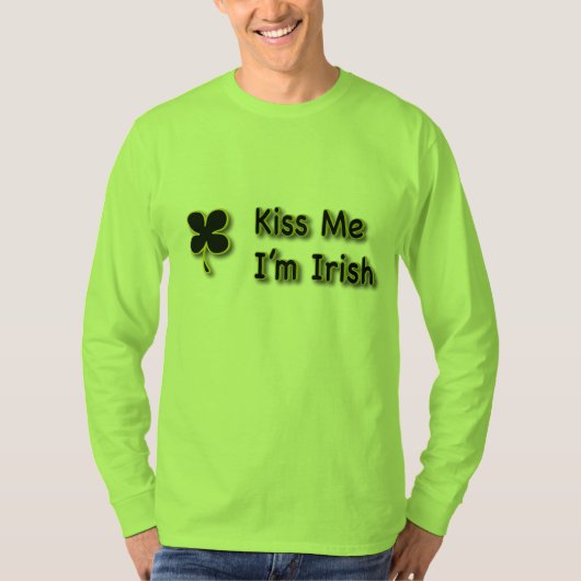T-shirt KISS ME I'm Irish (Devant)