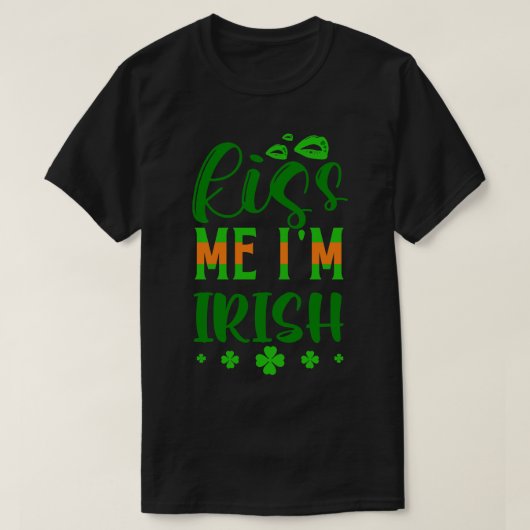 T-shirt Kiss Me Im Irish 2 (Design devant)