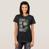 T-shirt Kiss Me I'm Irish Leprechaun Hat Happy Saint Patri (Devant entier)