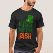 T-shirt Kiss Me I'm Irish Leprechaun Hat St Patricks Day (Devant)