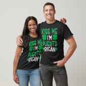 T-shirt Kiss Me I'm Puerto Rican Irish St Patricks Day Dri (Unisexe)
