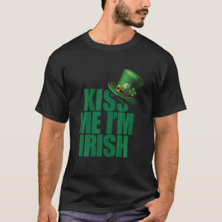 T-shirt Kiss Me Je suis Casquette irlandais
