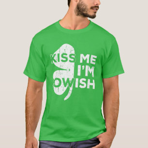 T-shirt Kiss Me Je suis Iowish Saint Patrick Day Cadeau