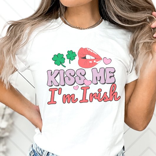 T-shirt Kiss Me Je suis Irlandais, Saint Patrick's Day