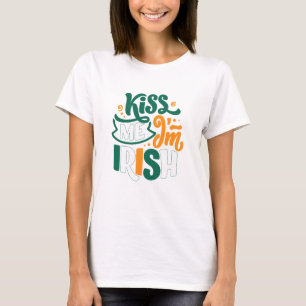 T-shirt Kiss Me Je suis Irlandais St Patrick's Day