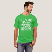 T-shirt Kiss Me Spank Me Je suis Irlandais (Devant entier)
