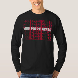 T-shirt Kiss More Girls Drapeau lesbien Lgbt Pride