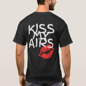 T-shirt Kiss My Airs Peint Blanc (Dos)