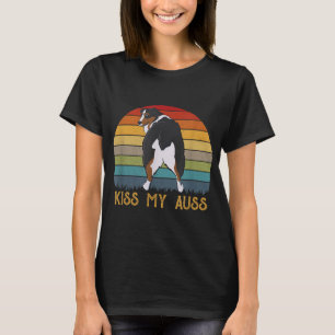 T-shirt Kiss My Auss Funny Aussie Maman Aussie Propriétair