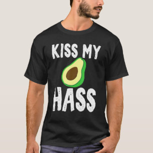 T-shirt Kiss My Hat Avocado Guacamole Unisex Sarcastique