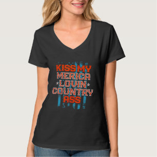 T-shirt Kiss My Merica Lovin Pays