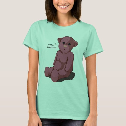 T-shirt Kiss My Snuggybear - Rose Edition (Devant)