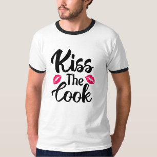 T-shirt Kiss The Cook, Drôle cadeau de nouveauté, Drôle Co