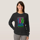 T-shirt Kissing 100 Days Goodbye 100th Day Of School Teach (Devant entier)