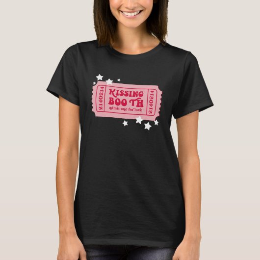 T-shirt Kissing Booth Admettre Un Citation Pour L'Amour (Devant)