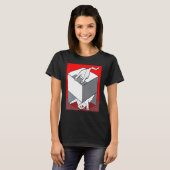 T-shirt Kit art félin bizarre mème chaton (Devant entier)