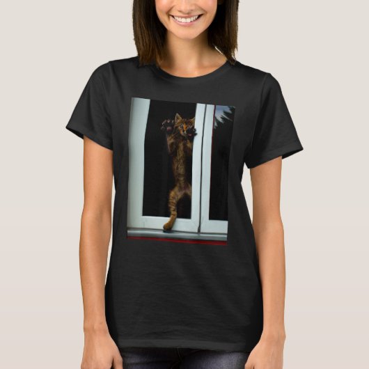 T-shirt Kit art félin mignon mème (Devant)