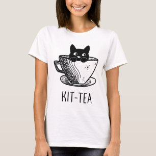 T-shirt Kit Brun Chat LoverCute Funny Chat Noir