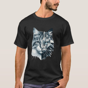 T-shirt Kit Classique Abstrait Moitié Visage Géométrie Mig