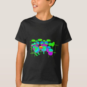 T-shirt Kit coloré de tambour
