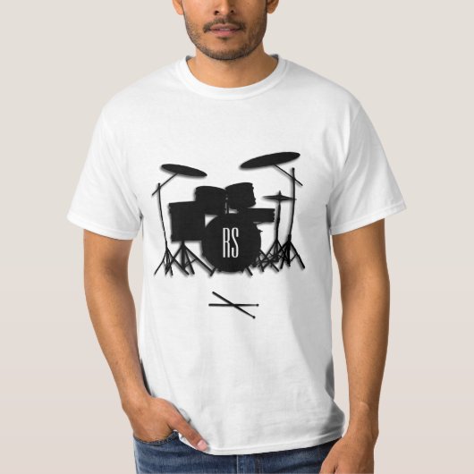 T-shirt Kit de batterie Monogramme (Devant)